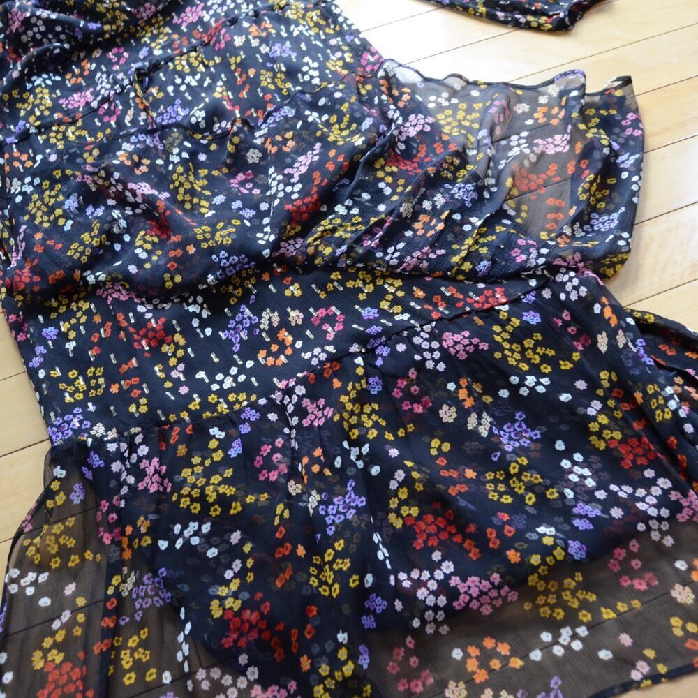 See by Chloé Multi-Coloured Floral Printed Dress Size 38 US S - Picture 11 of 15